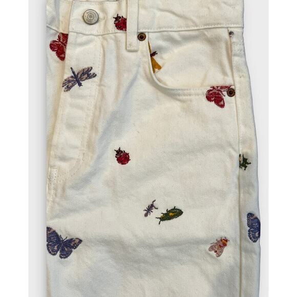 Reformation Cynthia Ladybugs High Rise Straight Jeans Size 27 - Picture 3 of 11